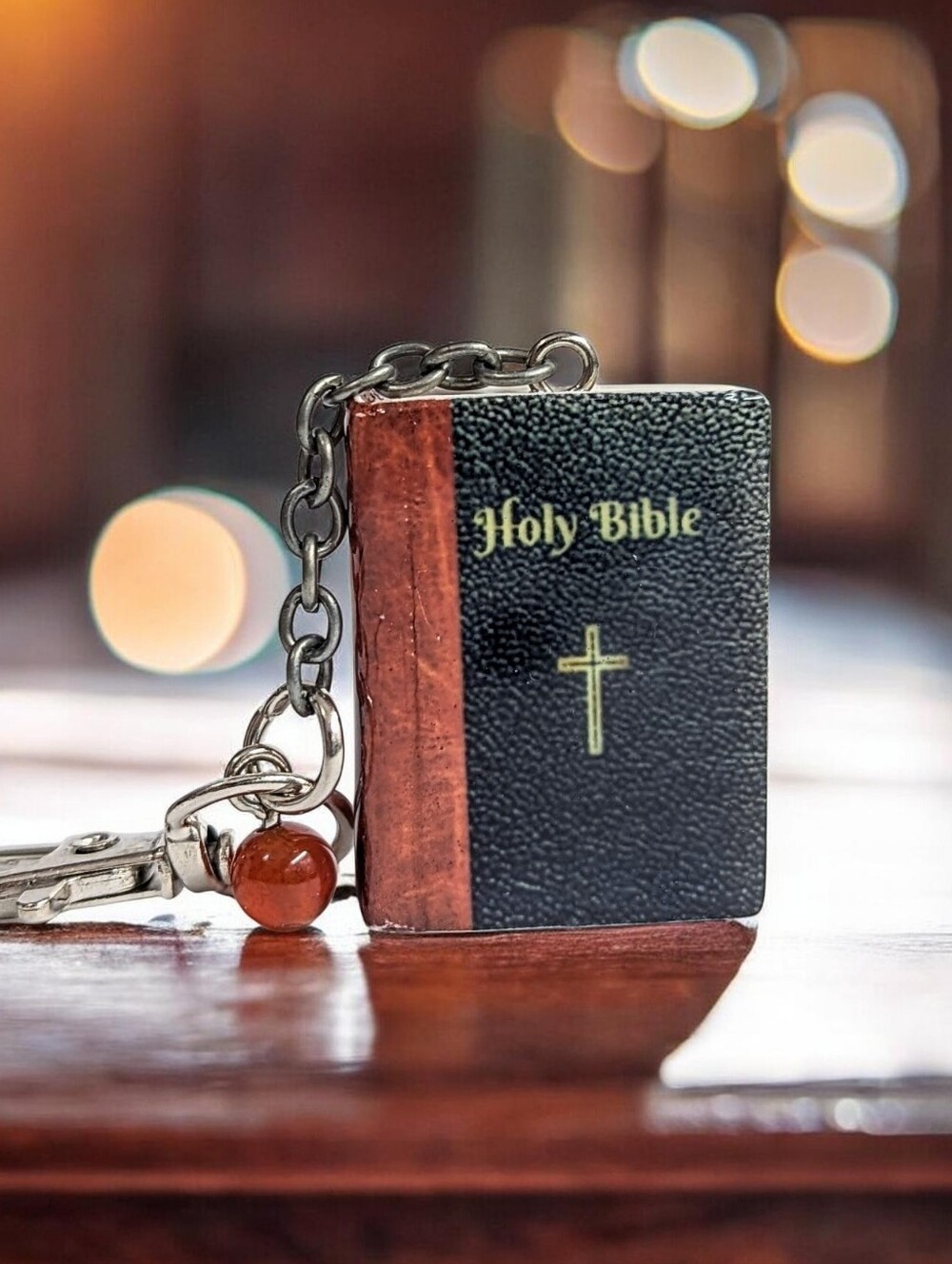 Mini Holy Bible Book Purse Charm